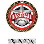 Hasty Awards 2.5" All-Star Crest Baseball Medals Hasty Awards 2.5" All-Star Crest Baseball Medals