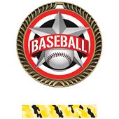 Hasty Awards 2.5" All-Star Crest Baseball Medals Hasty Awards 2.5" All-Star Crest Baseball Medals