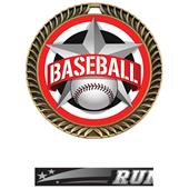 Hasty Awards 2.5" All-Star Crest Baseball Medals Hasty Awards 2.5" All-Star Crest Baseball Medals