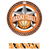 Hasty Awards 2.5" All-Star Crest Basketball Medals Hasty Awards 2.5" All-Star Crest Basketball Medals