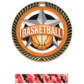 Hasty Awards 2.5" All-Star Crest Basketball Medals Hasty Awards 2.5" All-Star Crest Basketball Medals