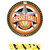 Hasty Awards 2.5" All-Star Crest Basketball Medals Hasty Awards 2.5" All-Star Crest Basketball Medals
