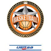 Hasty Awards 2.5" All-Star Crest Basketball Medals