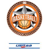 Hasty Awards 2.5" All-Star Crest Basketball Medals