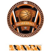 Hasty Awards 2.5" Varsity Crest Basketball Medals Hasty Awards 2.5" Varsity Crest Basketball Medals
