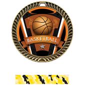 Hasty Awards 2.5" Varsity Crest Basketball Medals Hasty Awards 2.5" Varsity Crest Basketball Medals