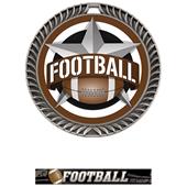 Hasty Awards 2.5" All-Star Crest Football Medals Hasty Awards 2.5" All-Star Crest Football Medals