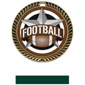Hasty Awards 2.5" All-Star Crest Football Medals Hasty Awards 2.5" All-Star Crest Football Medals