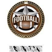 Hasty Awards 2.5" All-Star Crest Football Medals Hasty Awards 2.5" All-Star Crest Football Medals
