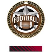 Hasty Awards 2.5" All-Star Crest Football Medals Hasty Awards 2.5" All-Star Crest Football Medals