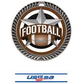 Hasty Awards 2.5" All-Star Crest Football Medals Hasty Awards 2.5" All-Star Crest Football Medals