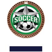 Hasty Awards 2.5" All-Star Crest Soccer Medals