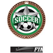 Hasty Awards 2.5" All-Star Crest Soccer Medals Hasty Awards 2.5" All-Star Crest Soccer Medals