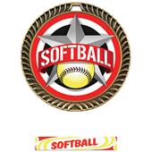 Hasty Awards 2.5" All-Star Crest Softball Medals Hasty Awards 2.5" All-Star Crest Softball Medals