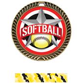 Hasty Awards 2.5" All-Star Crest Softball Medals Hasty Awards 2.5" All-Star Crest Softball Medals