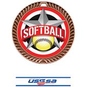 Hasty Awards 2.5" All-Star Crest Softball Medals Hasty Awards 2.5" All-Star Crest Softball Medals