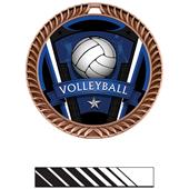 Hasty Awards 2.5" Varsity Crest Volleyball Medals Hasty Awards 2.5" Varsity Crest Volleyball Medals