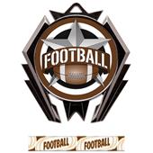 Hasty Stealth Football All-Star Medal M-5200 Hasty Stealth Football All-Star Medal M-5200