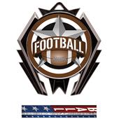 Hasty Stealth Football All-Star Medal M-5200 Hasty Stealth Football All-Star Medal M-5200