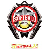 Hasty Stealth Softball All-Star Medal M-5200 Hasty Stealth Softball All-Star Medal M-5200