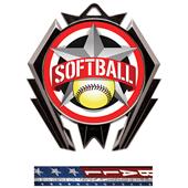 Hasty Stealth Softball All-Star Medal M-5200 Hasty Stealth Softball All-Star Medal M-5200