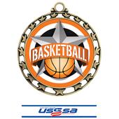 Hasty Award Basketball All-Star Insert Medal