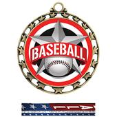Hasty Award Baseball All-Star Insert Medal M-4401 Hasty Award Baseball All-Star Insert Medal M-4401