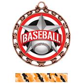 Hasty Award Baseball All-Star Insert Medal M-4401 Hasty Award Baseball All-Star Insert Medal M-4401