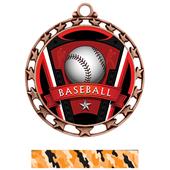 Hasty Award Baseball Varsity Insert Medal M-4401 Hasty Award Baseball Varsity Insert Medal M-4401