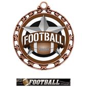 Hasty Award Football All-Star Insert Medal M-4401 Hasty Award Football All-Star Insert Medal M-4401