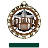 Hasty Award Football All-Star Insert Medal M-4401 Hasty Award Football All-Star Insert Medal M-4401