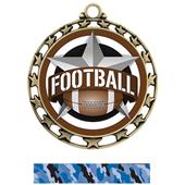 Hasty Award Football All-Star Insert Medal M-4401 Hasty Award Football All-Star Insert Medal M-4401
