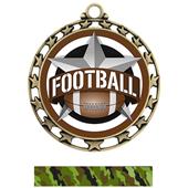 Hasty Award Football All-Star Insert Medal M-4401 Hasty Award Football All-Star Insert Medal M-4401