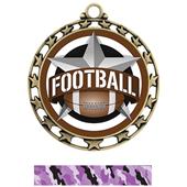 Hasty Award Football All-Star Insert Medal M-4401 Hasty Award Football All-Star Insert Medal M-4401