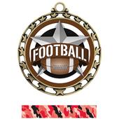 Hasty Award Football All-Star Insert Medal M-4401 Hasty Award Football All-Star Insert Medal M-4401