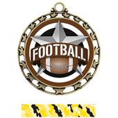 Hasty Award Football All-Star Insert Medal M-4401 Hasty Award Football All-Star Insert Medal M-4401