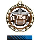 Hasty Award Football All-Star Insert Medal M-4401 Hasty Award Football All-Star Insert Medal M-4401