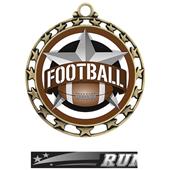Hasty Award Football All-Star Insert Medal M-4401 Hasty Award Football All-Star Insert Medal M-4401