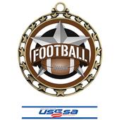 Hasty Award Football All-Star Insert Medal M-4401 Hasty Award Football All-Star Insert Medal M-4401