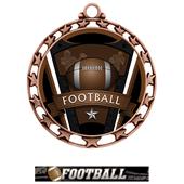 Hasty Award Football Varsity Insert Medal M-4401 Hasty Award Football Varsity Insert Medal M-4401