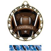Hasty Award Football Varsity Insert Medal M-4401 Hasty Award Football Varsity Insert Medal M-4401