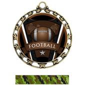 Hasty Award Football Varsity Insert Medal M-4401 Hasty Award Football Varsity Insert Medal M-4401