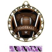 Hasty Award Football Varsity Insert Medal M-4401 Hasty Award Football Varsity Insert Medal M-4401