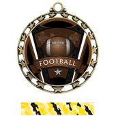 Hasty Award Football Varsity Insert Medal M-4401 Hasty Award Football Varsity Insert Medal M-4401