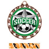 Hasty Award Soccer All-Star Insert Medal M-4401 Hasty Award Soccer All-Star Insert Medal M-4401