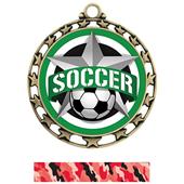 Hasty Award Soccer All-Star Insert Medal M-4401 Hasty Award Soccer All-Star Insert Medal M-4401