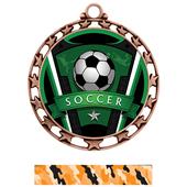 Hasty Award Soccer Varsity Insert Medal M-4401 Hasty Award Soccer Varsity Insert Medal M-4401