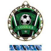 Hasty Award Soccer Varsity Insert Medal M-4401 Hasty Award Soccer Varsity Insert Medal M-4401
