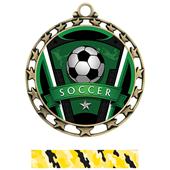 Hasty Award Soccer Varsity Insert Medal M-4401 Hasty Award Soccer Varsity Insert Medal M-4401