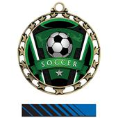 Hasty Award Soccer Varsity Insert Medal M-4401 Hasty Award Soccer Varsity Insert Medal M-4401